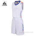 Nuova sublimazione all&#39;ingrosso Design della maglia da basket bianca